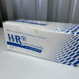 HR Lubricating Jelly One Shot 144ct 3g Packets Water-Based